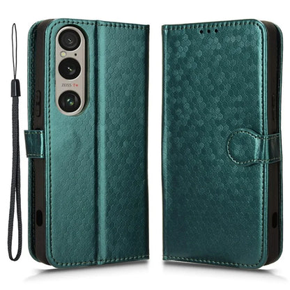 For Sony Xperia 1 VI Wallet Case Stand Leather Phone Cover Dot Imprinted