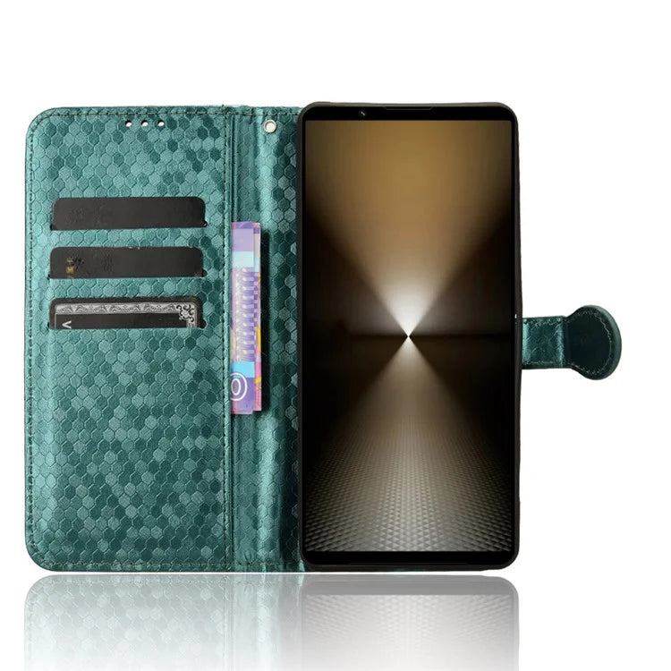 For Sony Xperia 1 VI Wallet Case Stand Leather Phone Cover Dot Imprinted