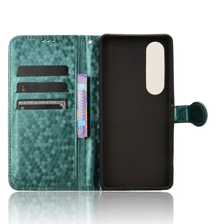 For Sony Xperia 1 VI Wallet Case Stand Leather Phone Cover Dot Imprinted