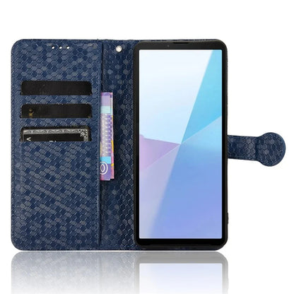 For Sony Xperia 10 VI Case Dot Pattern Card Slots Stand Mobile Phone Cover