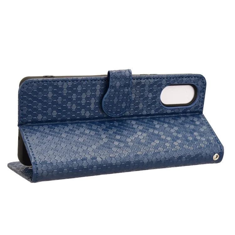 For Sony Xperia 10 VI Case Dot Pattern Card Slots Stand Mobile Phone Cover