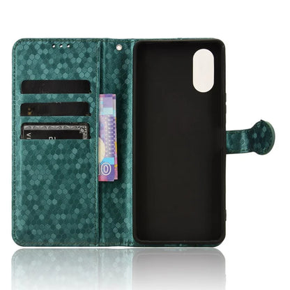 For Sony Xperia 10 VI Case Dot Pattern Card Slots Stand Mobile Phone Cover