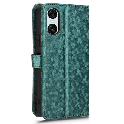 For Sony Xperia 10 VI Case Dot Pattern Card Slots Stand Mobile Phone Cover