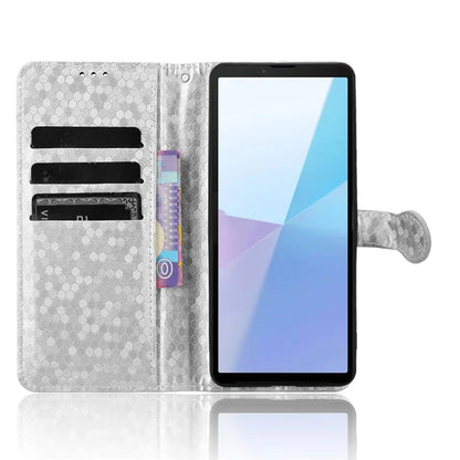 For Sony Xperia 10 VI Case Dot Pattern Card Slots Stand Mobile Phone Cover