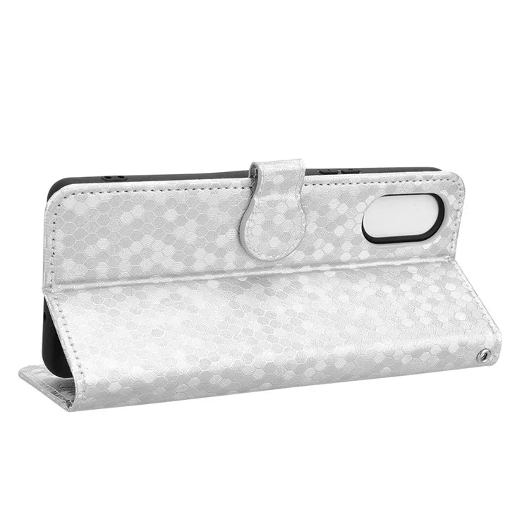For Sony Xperia 10 VI Case Dot Pattern Card Slots Stand Mobile Phone Cover