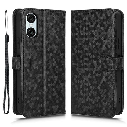 For Sony Xperia 10 VI Case Dot Pattern Card Slots Stand Mobile Phone Cover