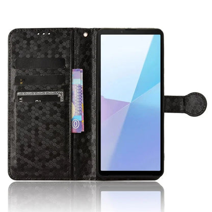 For Sony Xperia 10 VI Case Dot Pattern Card Slots Stand Mobile Phone Cover