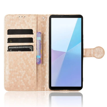 For Sony Xperia 10 VI Case Dot Pattern Card Slots Stand Mobile Phone Cover