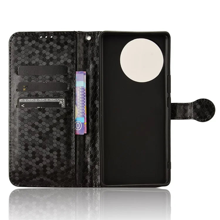 For vivo V30e 5G Case Shockproof Dot Imprinted PU Leather Flip Phone Wallet Cover