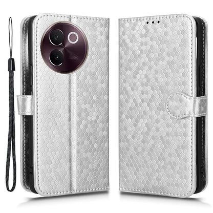 For vivo V30e 5G Case Shockproof Dot Imprinted PU Leather Flip Phone Wallet Cover