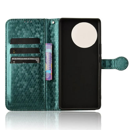 For vivo V30e 5G Case Shockproof Dot Imprinted PU Leather Flip Phone Wallet Cover