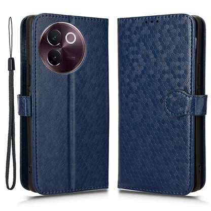 For vivo V30e 5G Case Shockproof Dot Imprinted PU Leather Flip Phone Wallet Cover