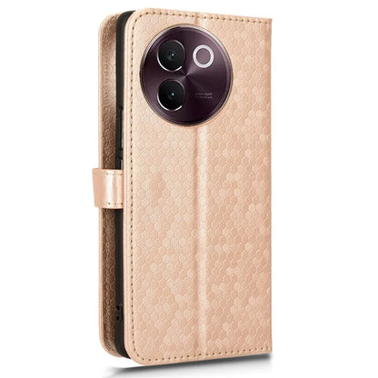 For vivo V30e 5G Case Shockproof Dot Imprinted PU Leather Flip Phone Wallet Cover