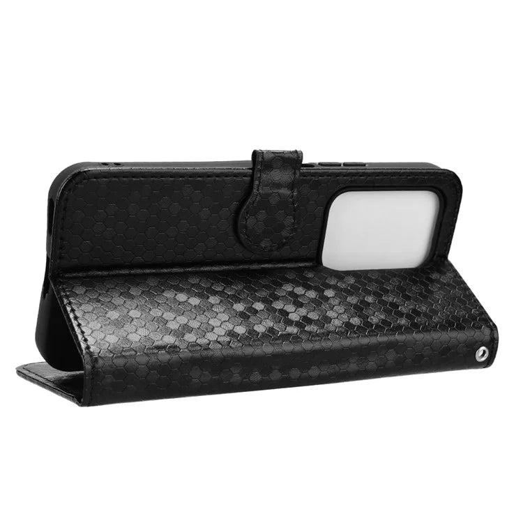 For Honor 200 Lite Wallet Card Slots Case Dot Imprinted Leather Phone Cover