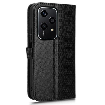 For Honor 200 Lite Wallet Card Slots Case Dot Imprinted Leather Phone Cover