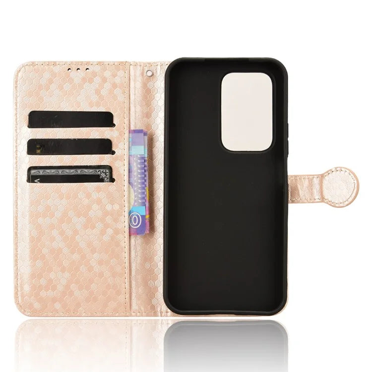 For Honor 200 Lite Wallet Card Slots Case Dot Imprinted Leather Phone Cover