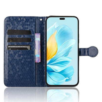 For Honor 200 Lite Wallet Card Slots Case Dot Imprinted Leather Phone Cover