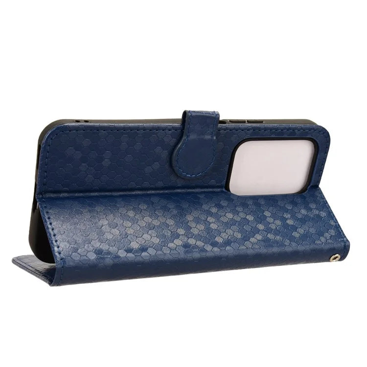 For Honor 200 Lite Wallet Card Slots Case Dot Imprinted Leather Phone Cover