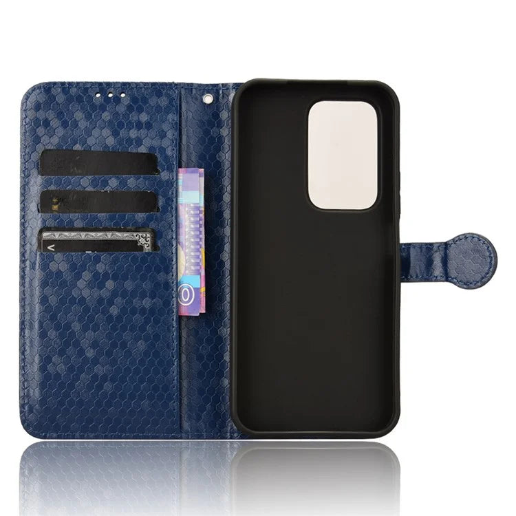 For Honor 200 Lite Wallet Card Slots Case Dot Imprinted Leather Phone Cover