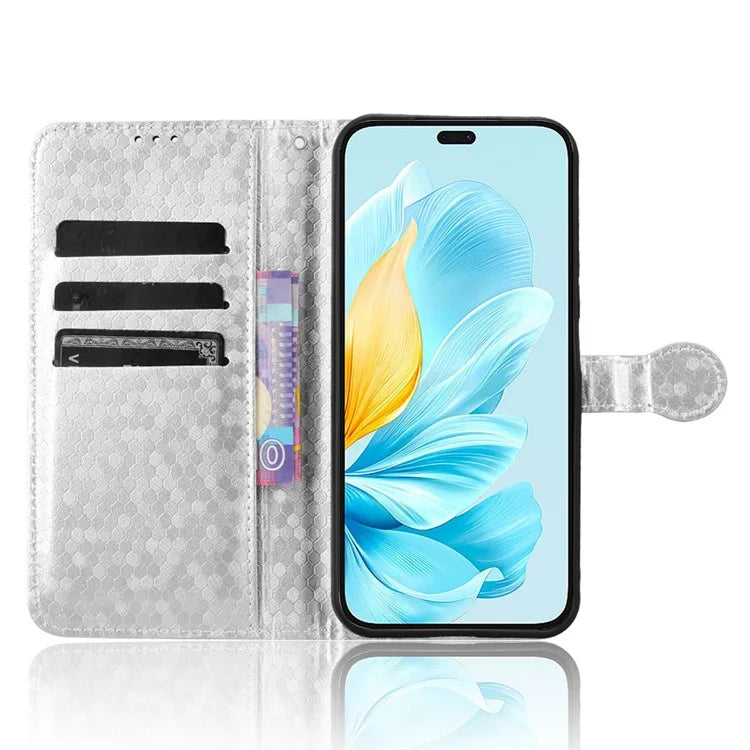 For Honor 200 Lite Wallet Card Slots Case Dot Imprinted Leather Phone Cover
