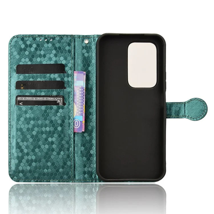For Honor 200 Lite Wallet Card Slots Case Dot Imprinted Leather Phone Cover