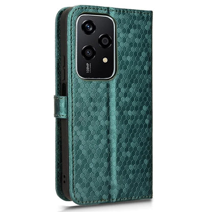 For Honor 200 Lite Wallet Card Slots Case Dot Imprinted Leather Phone Cover