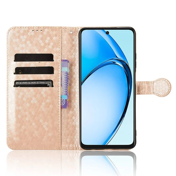 For Oppo A60 4G Cell Phone Case PU Leather Imprinted Shockproof Stand Cover