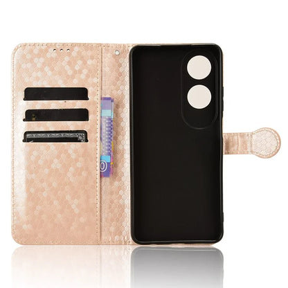 For Oppo A60 4G Cell Phone Case PU Leather Imprinted Shockproof Stand Cover