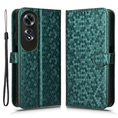 For Oppo A60 4G Cell Phone Case PU Leather Imprinted Shockproof Stand Cover