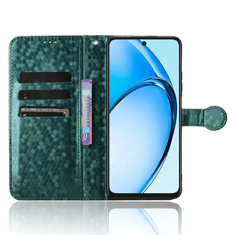For Oppo A60 4G Cell Phone Case PU Leather Imprinted Shockproof Stand Cover