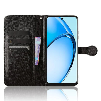 For Oppo A60 4G Cell Phone Case PU Leather Imprinted Shockproof Stand Cover