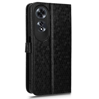 For Oppo A60 4G Cell Phone Case PU Leather Imprinted Shockproof Stand Cover