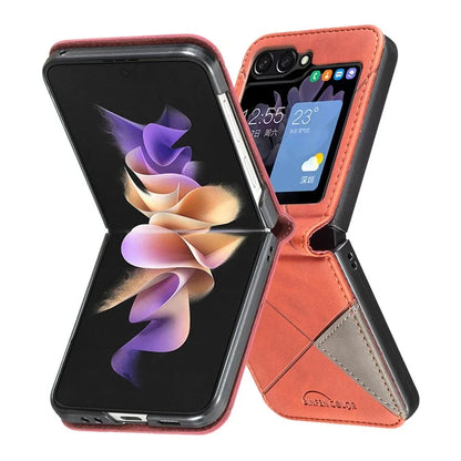 For Samsung Galaxy Z Flip6 5G Case Fall Proof Phone Cover Geometric Imprinted