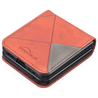 For Samsung Galaxy Z Flip6 5G Case Fall Proof Phone Cover Geometric Imprinted