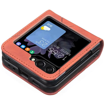 For Samsung Galaxy Z Flip6 5G Case Fall Proof Phone Cover Geometric Imprinted
