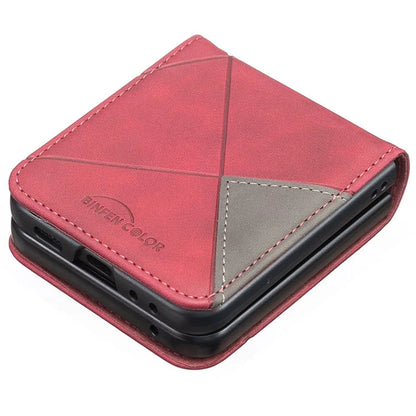 For Samsung Galaxy Z Flip6 5G Case Fall Proof Phone Cover Geometric Imprinted