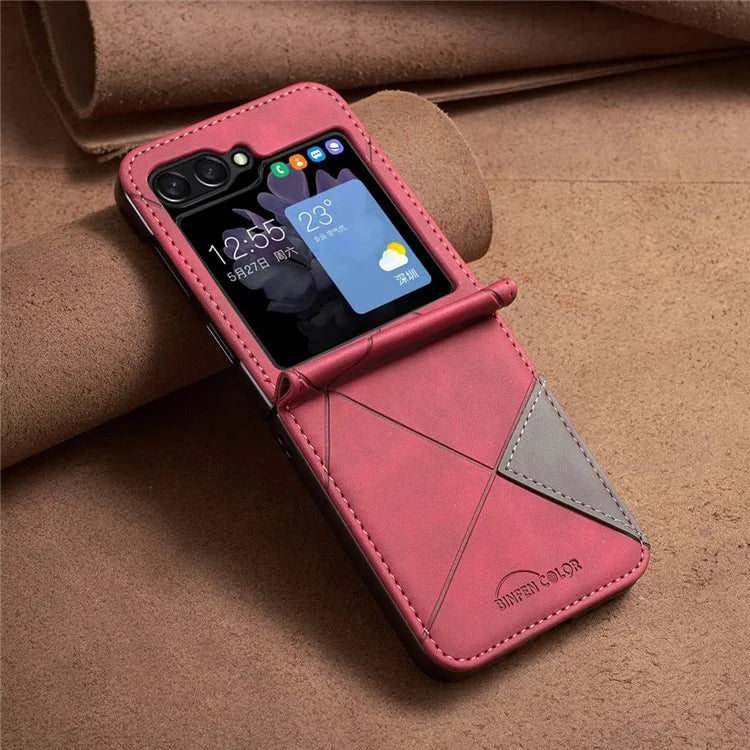 For Samsung Galaxy Z Flip6 5G Case Fall Proof Phone Cover Geometric Imprinted