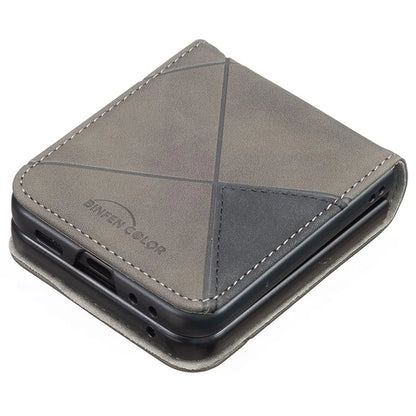 For Samsung Galaxy Z Flip6 5G Case Fall Proof Phone Cover Geometric Imprinted