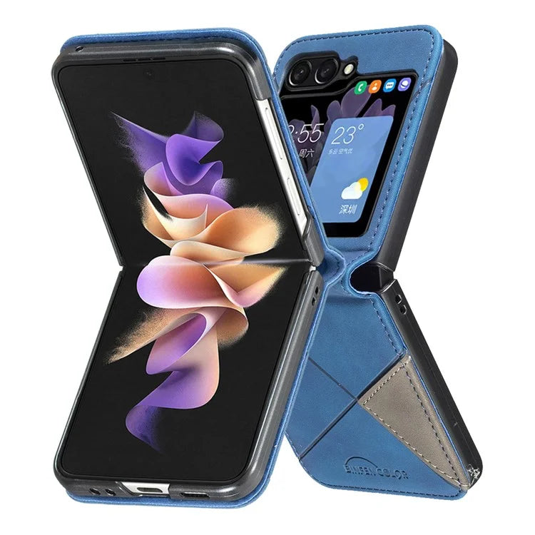 For Samsung Galaxy Z Flip6 5G Case Fall Proof Phone Cover Geometric Imprinted
