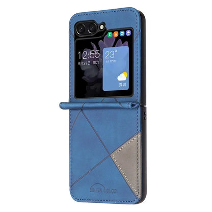 For Samsung Galaxy Z Flip6 5G Case Fall Proof Phone Cover Geometric Imprinted