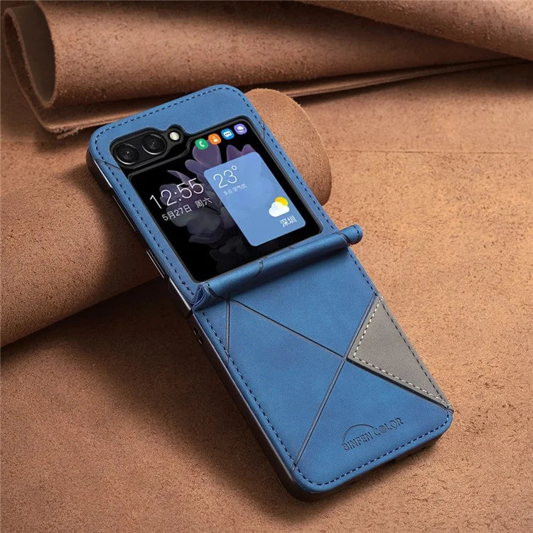 For Samsung Galaxy Z Flip6 5G Case Fall Proof Phone Cover Geometric Imprinted