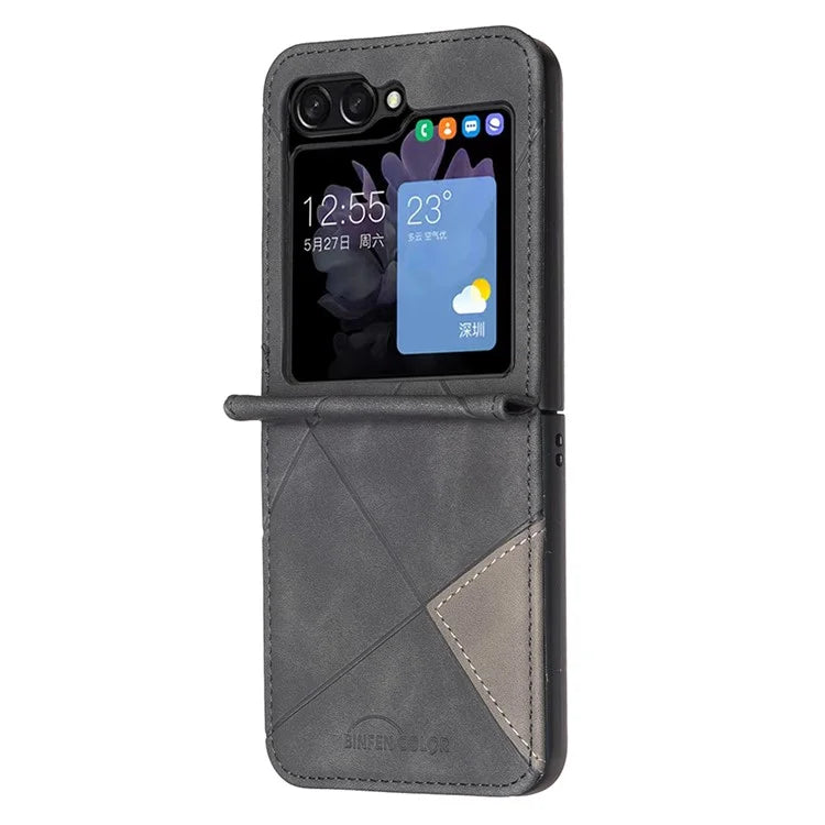 For Samsung Galaxy Z Flip6 5G Case Fall Proof Phone Cover Geometric Imprinted