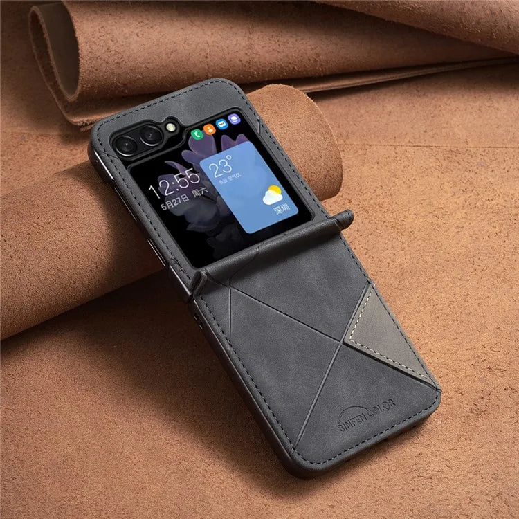 For Samsung Galaxy Z Flip6 5G Case Fall Proof Phone Cover Geometric Imprinted