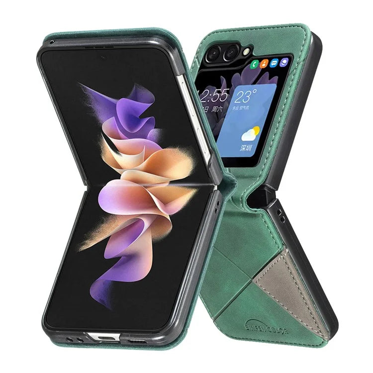 For Samsung Galaxy Z Flip6 5G Case Fall Proof Phone Cover Geometric Imprinted