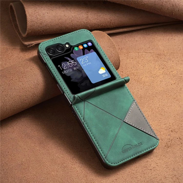 For Samsung Galaxy Z Flip6 5G Case Fall Proof Phone Cover Geometric Imprinted