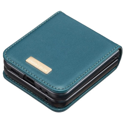 BINFEN COLOR R20 For Samsung Galaxy Z Flip6 5G Case PU Leather+PC Phone Cover