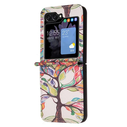 For Samsung Galaxy Z Flip6 5G Case Pattern Print PU Leather Phone Shell