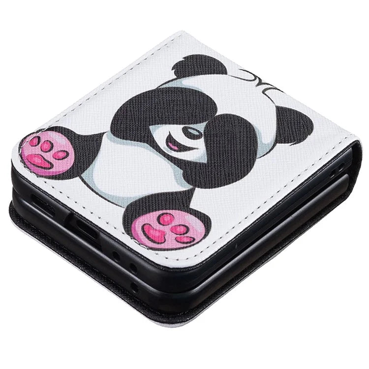 For Samsung Galaxy Z Flip6 5G Case Pattern Print PU Leather Phone Shell