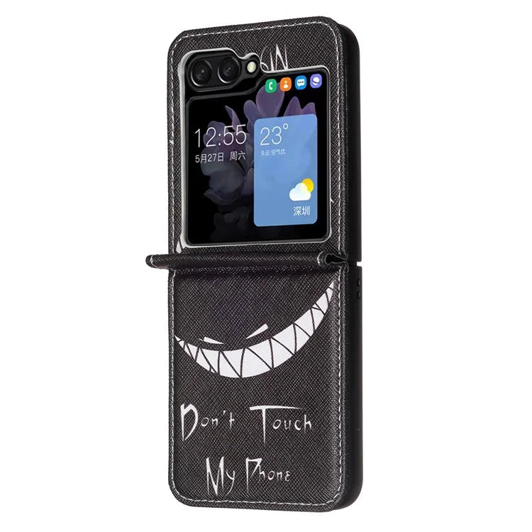 For Samsung Galaxy Z Flip6 5G Case Pattern Print PU Leather Phone Shell