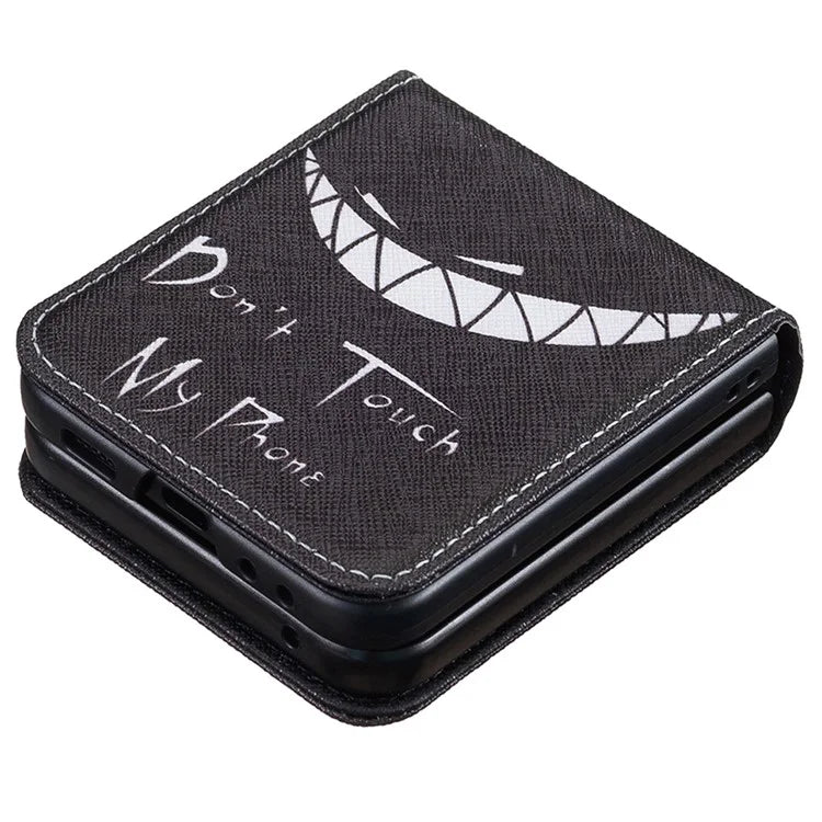 For Samsung Galaxy Z Flip6 5G Case Pattern Print PU Leather Phone Shell